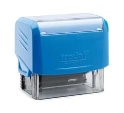 Blue self-inking stamp