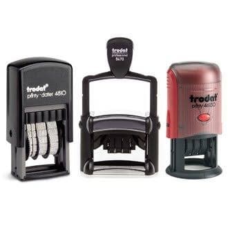 Adjustable date stamps