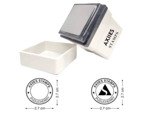 Round impression pre-ink stamp
