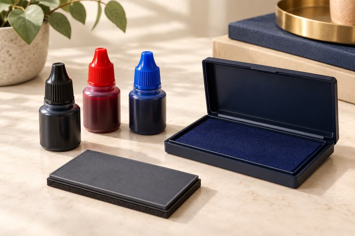Stamp ink & replacement pads