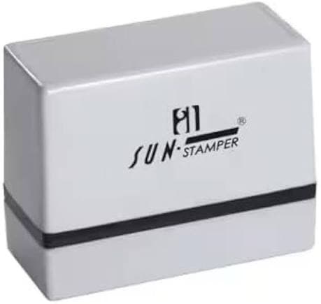 White pre-ink stamp